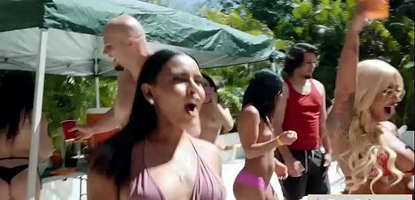  Jmac fucks two hot babes in a pool party
